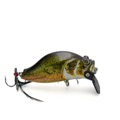 Adusta Zacrawl SC Jr topwater crawler crankbait in Murray Cod color on white background