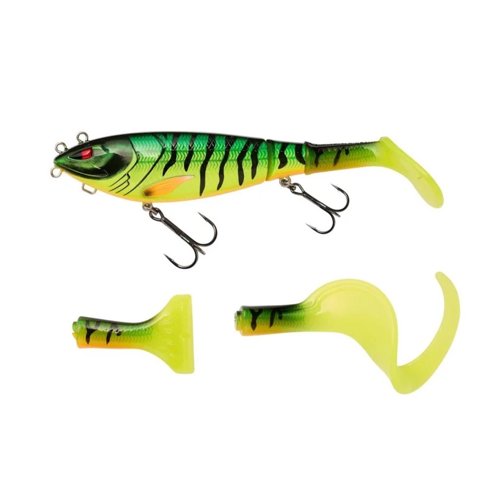 Berkley Zilla Tailswinger swimbait with jointed tail and treble hooks