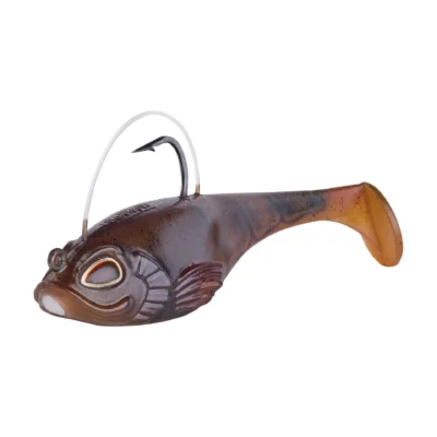 Berkley PowerBait Agent E weedless swimbait in Brown Craw color
