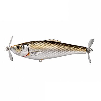 LIVETARGET Blueback Herring Double Prop 1 oz Silver Bronze color