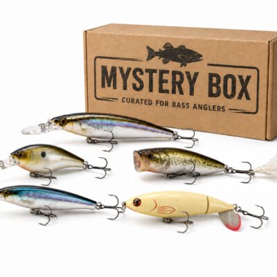 Bass Hard Bait Mystery Box with 5 hard baits, including 1 guaranteed Megabass lure
